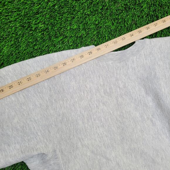 Vintage 90s Q-Sport Cropped Sweatshirt Large 22x24 USA - Picture 5 of 14